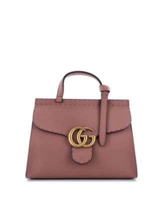 Small GG Marmont Top Handle Bag Leather