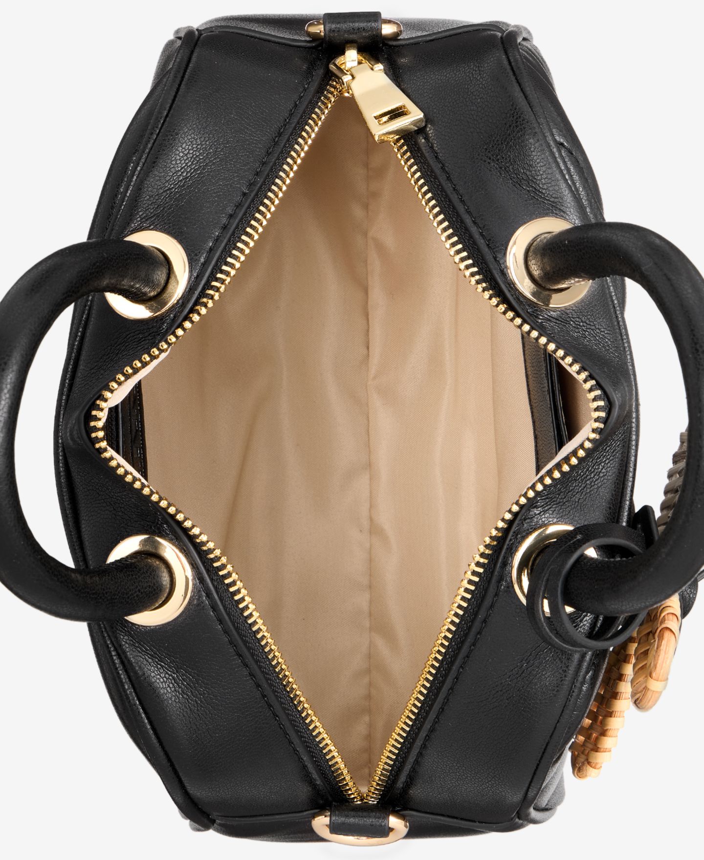 Женская сумка I.N.C. International Concepts Aydenn Mini Wave Satchel Handbag, цвет: Чёрный — фото 4