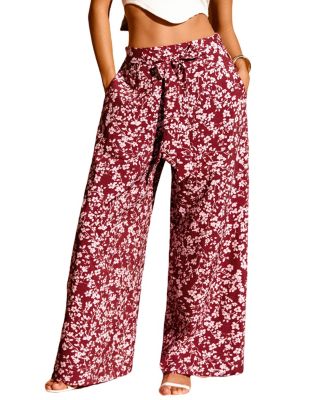 Women's Printed Wide Leg Pants