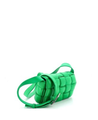 Small Cassette Crossbody Bag Padded Maxi Intrecciato Leather