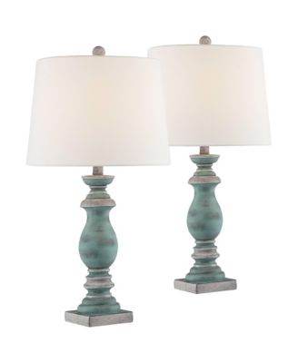 Patsy 26 1/2" Tall Farmhouse Rustic Traditional Table Lamps Set of 2 WiFi Smart Socket Living Room Bedroom