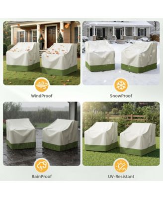 Waterproof Patio Chair Covers, Lounge Deep Seat Cover, Heavy Duty Waterproof Outdoor Patio Furniture Covers