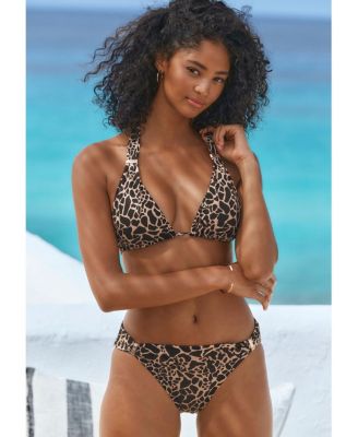 Women's Giraffe Print Triangle Bikini Swimsuit Top Bra Sizing