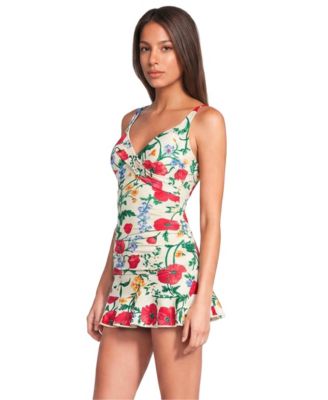 Petite Sweetheart Wrap Underwire Tankini Top