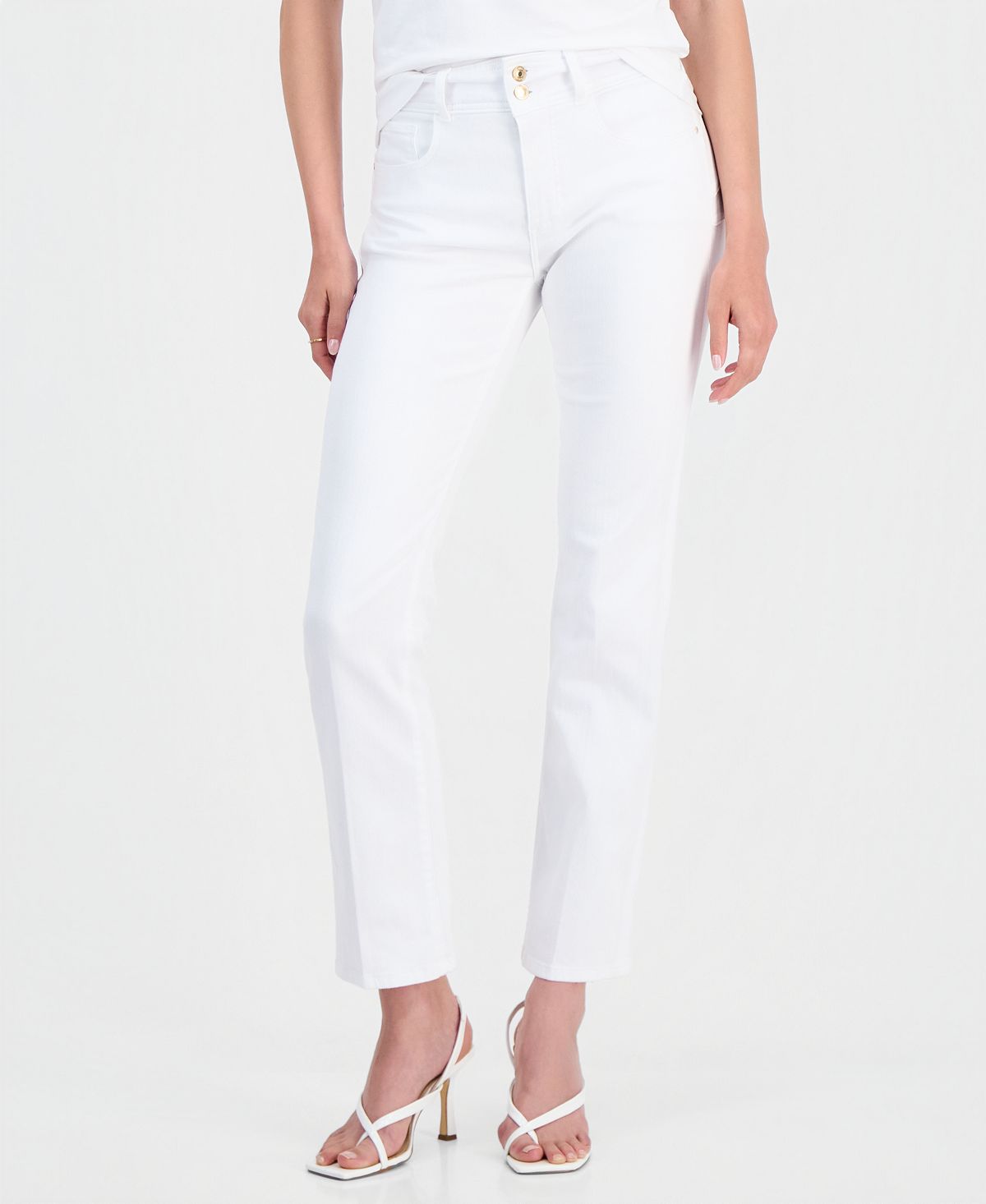 GUESS Women's Shape Up Straight-Leg Jeans view 3 — MAYCSS fashion products