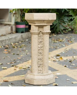  Pedestal Column Plant Stand, 23.25 Inch, Indoor and Outdoor