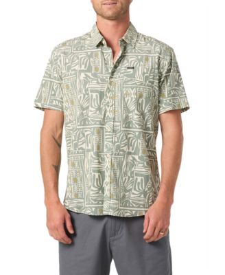 Men's Oasis Standard Short-Sleeve Printed Woven Shirt