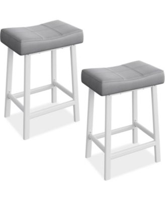 Dining Chair Counter Height Bar Stools Set of 2 24 Inch Barstools for Kitchen Dining Room