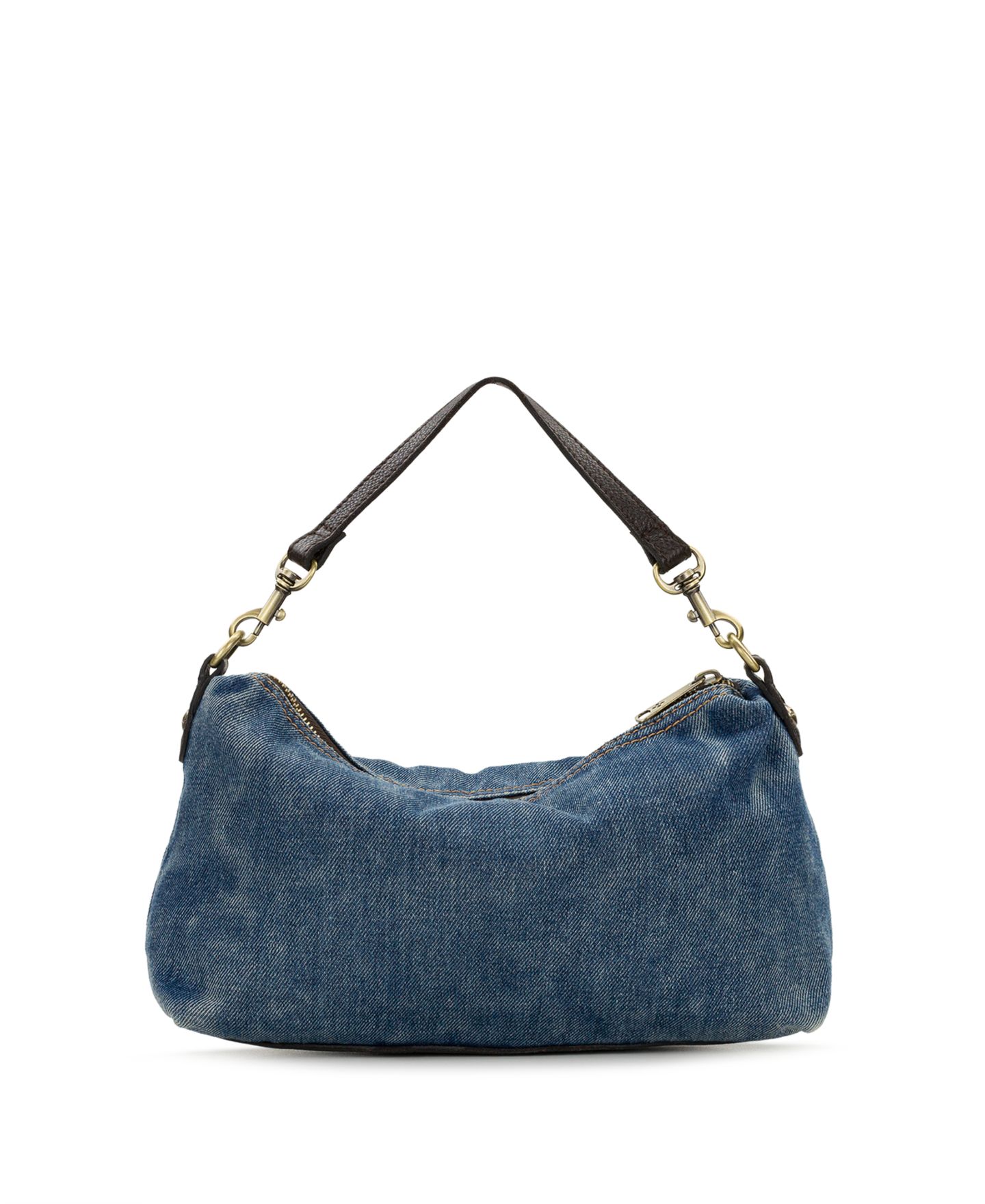 Женская сумка Patricia Nash Kolena Medium Denim Hobo Crossbody Handbag, цвет: Тёмный джинсовый — фото 5