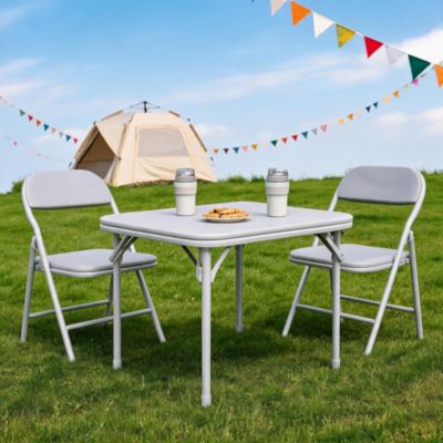 47" Round 4-Person Farmhouse Dining Table