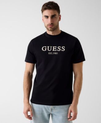Men's Short-Sleeve Guelogo Embroidered T-Shirt