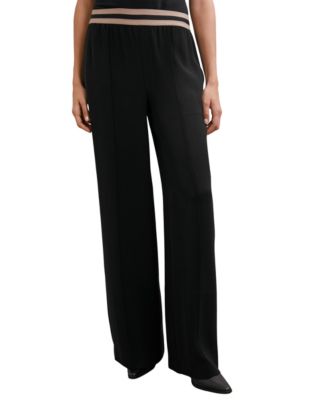 Women's Sonnie Elasticated-Waist Wide-Leg Pants