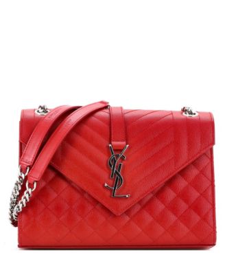 Medium Classic Monogram Envelope Satchel Mixed Matelasse Leather
