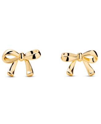 Tracy Gold-Plated Bow Earrings