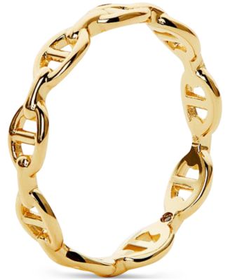 Iver Gold-Plated Anchor Chain Ring