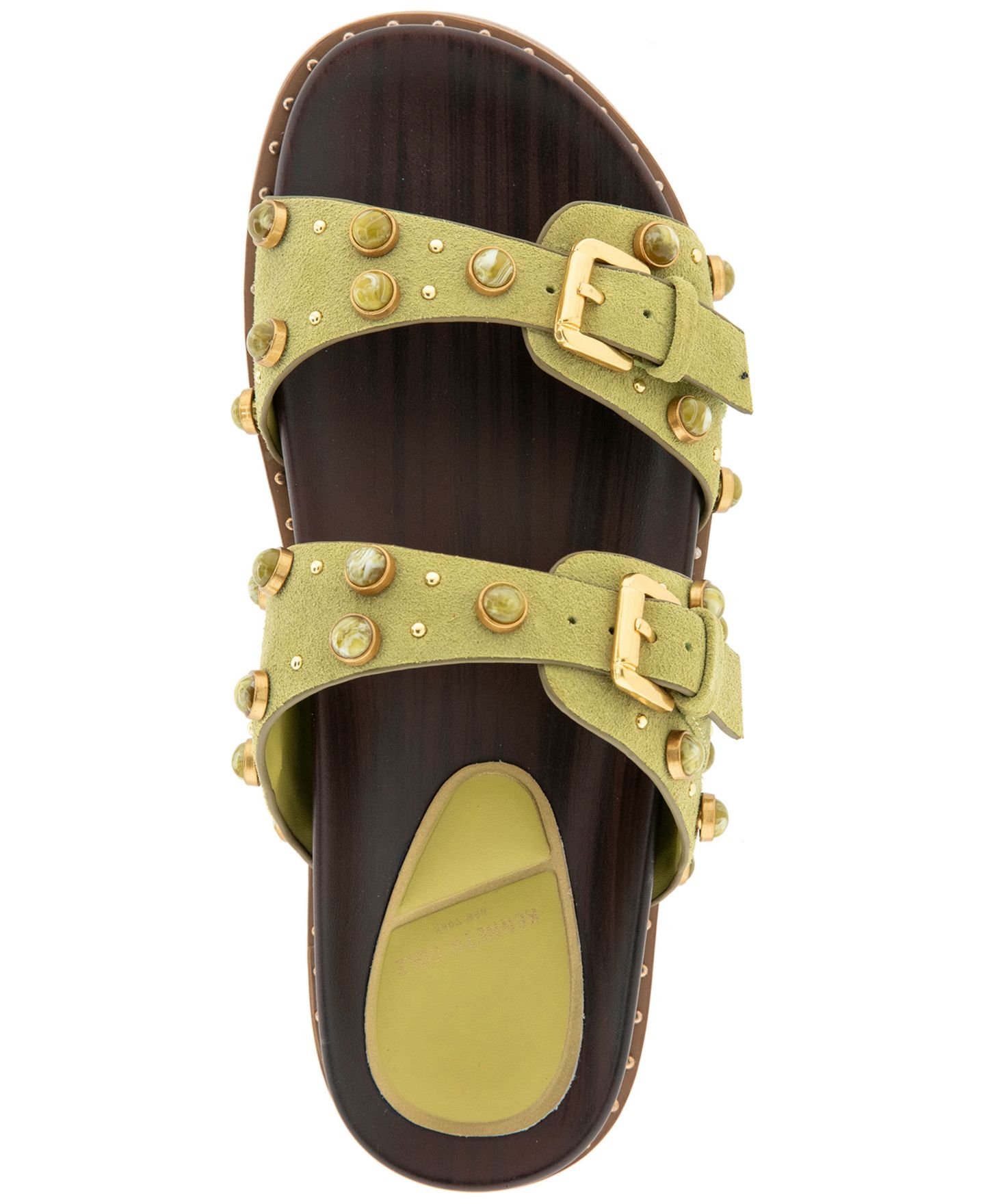 Женские сандалии Kenneth Cole New York Deardra Footbed Flat, цвет: Замшевый — фото 4