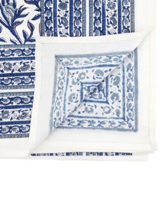 Floral Cotton Tablecloth, 70" x 70"