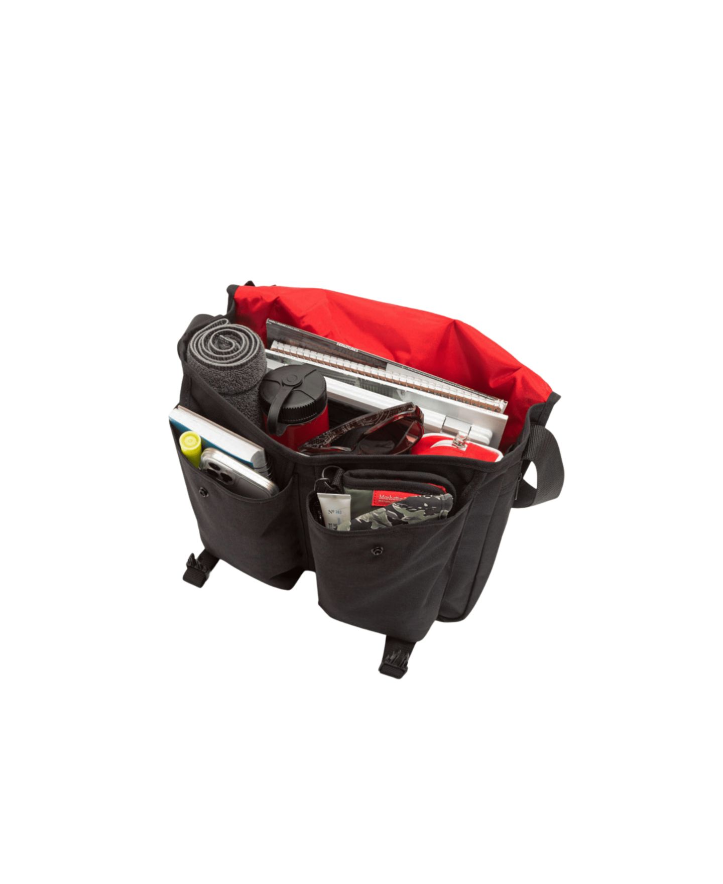 Женская сумка Manhattan Portage Europa Large Nylon Crossbody Messenger, цвет: Чёрный — фото 4