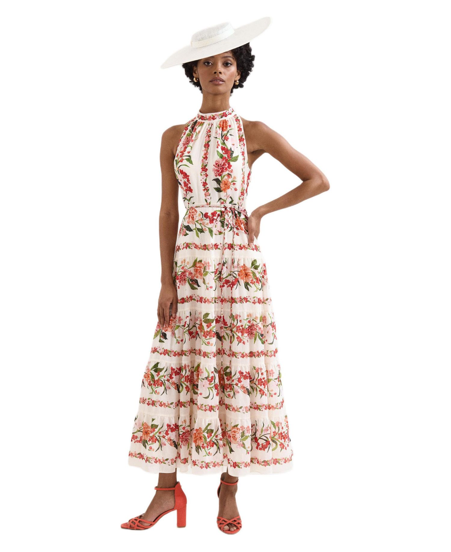 Women's Nita Halter Neck Floral Dress