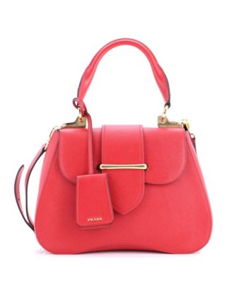 Large Sidonie Top Handle Bag Saffiano Leather