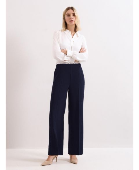 Женские брюки Phase Eight Aubrie Tailored Wide Leg, цвет: Тёмный синий