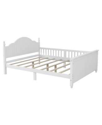 Wood Full Platform Bed with Headboard/Footboard