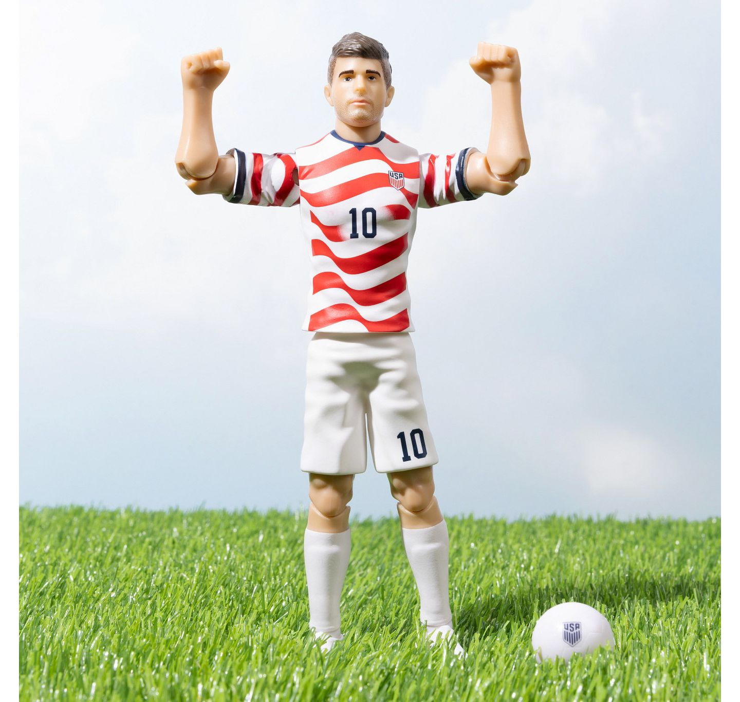 Детская фигурка Banbo Toys Christian Pulisic Usmnt 8" Articulated Collectible Action Figure, 14 Years & Up — фото 5