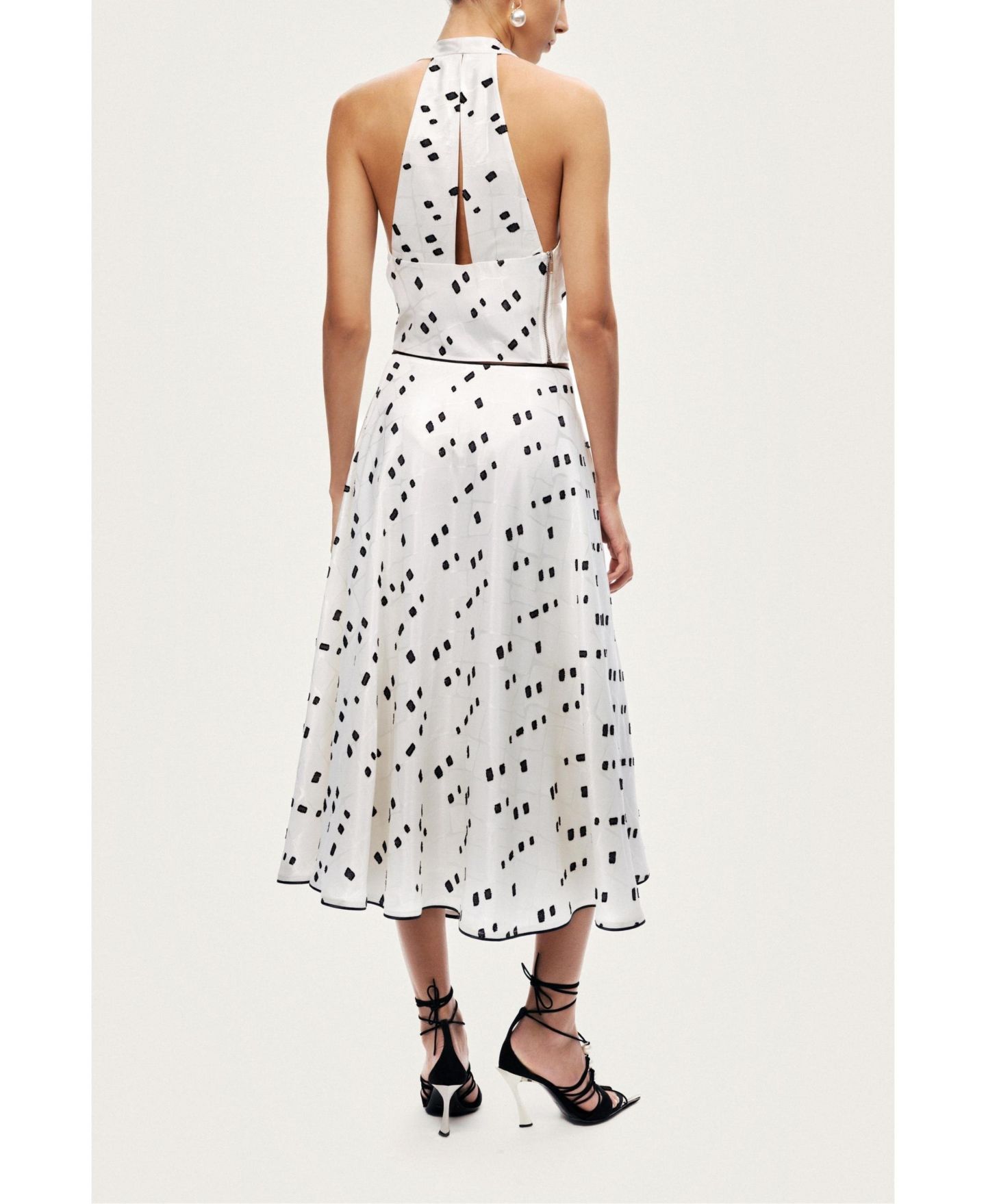 Женская юбка NOCTURNE High-Rise Midi Skirt with Print Details — фото 5
