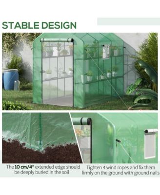 Walk-in house, 18 Shelves, 84.25" x 56.25" x 76.75",