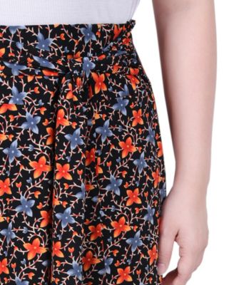 Women's Maxi Skirt With Sash Waist Tie