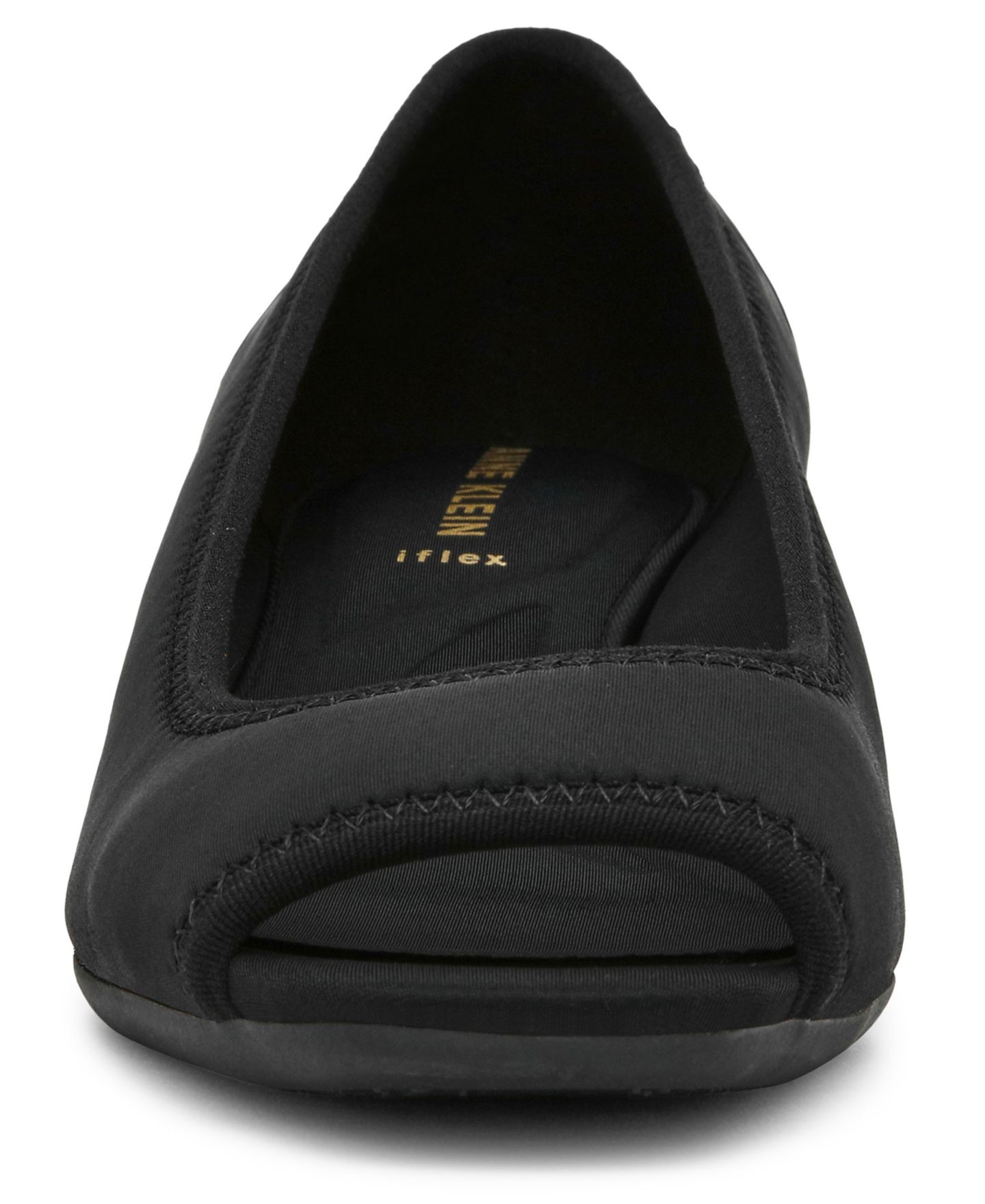 Женские туфли Anne Klein Waylynn Peep-Toe Wedge Pumps, цвет: Чёрный — фото 6