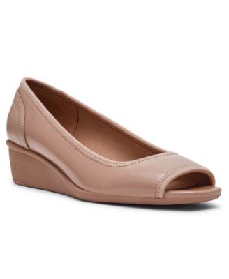 Women's Waylynn Peep-Toe Wedge Pumps