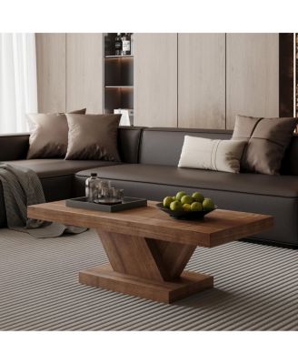 47" Modern Cross Leg Coffee Table