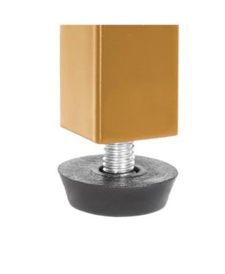 Tempered Glass 2-Tier Console Table with Metal Frame and Anti-Tip Device