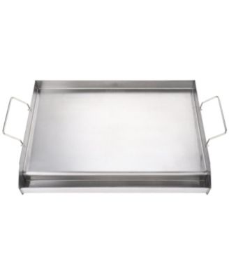 23.5 x 16 Inch Stainless Steel Stove Top Griddle with Handles and Oil Groove
