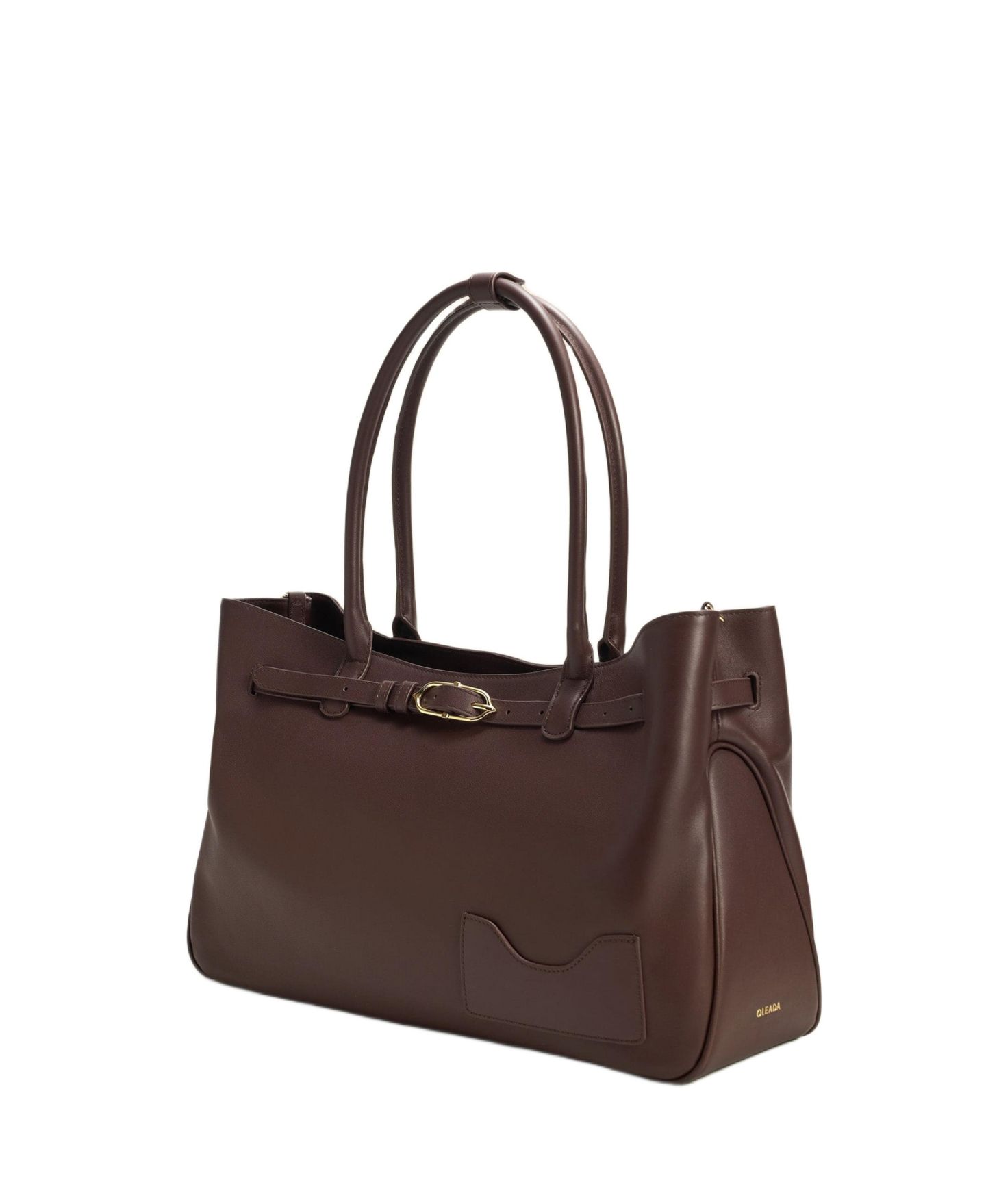 Женская сумка OLEADA Marina Napa Leather Tote, цвет: Шоколадный — фото 3