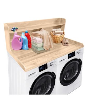 2-Tier Washer and Dryer Countertop Organizer Shelf - Space-Saving Laundry Room Storage