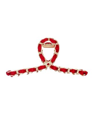 Women's Raffia Looped Hair Claw Clip