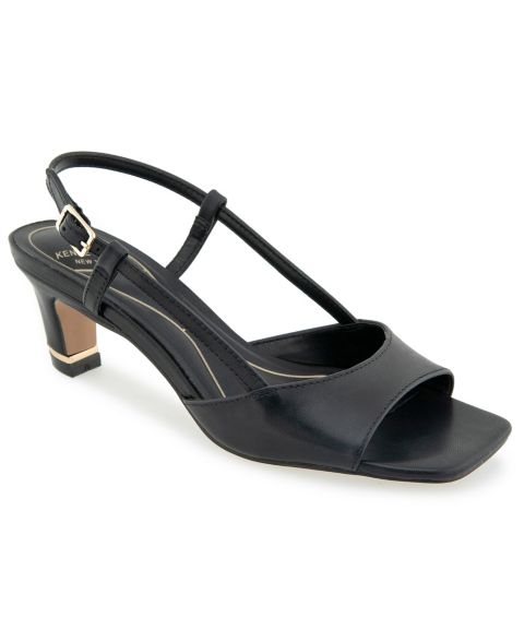 Женские сандалии Kenneth Cole New York Anna Slingback Dress Sandals, цвет: Чёрный кожаный