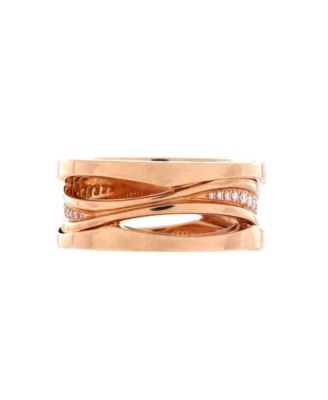 Pre-Owned Bvlgari BZero1 Design Legend Zaha Hadid Three Band Ring - 18k rose gold 3970$