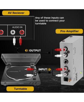 Ultra Compact Phono Turntable Preamp - DC 12V Adapter Included