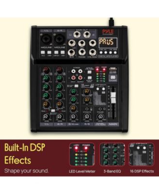 6-Channel Bluetooth Studio Mixer with DSP Effects