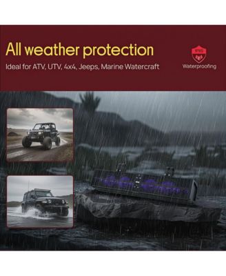 Powered Soundbar System with Built-in Amplifier and Bluetooth