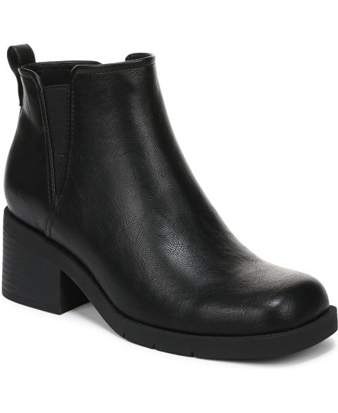 Женские ботинки Dr. Scholl's Joplin Square Toe Short Booties, цвет: Чёрная искусственная кожа