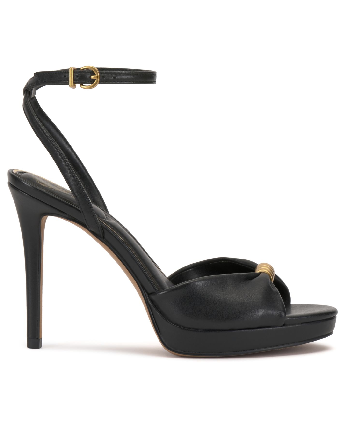 Женские сандалии Vince Camuto Neala Two-Piece Dress Sandals, цвет: Чёрный кожаный — фото 2