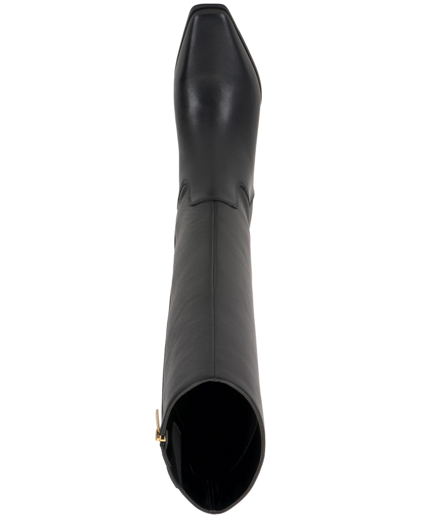 Женские ботинки Vince Camuto Pavla Knee-High Snip-Toe Boots, Regular, Wide Calf, цвет: Чёрный кожаный — фото 6