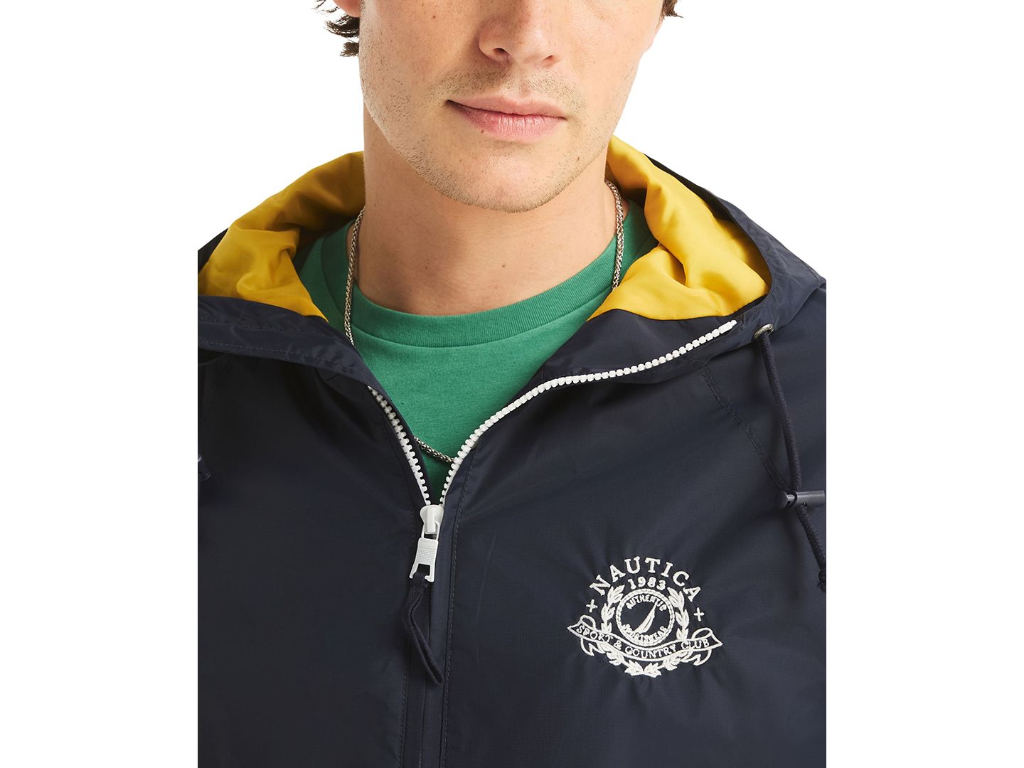 Мужская куртка Nautica Crest Logo Nylon, цвет: Estateblue — фото 4