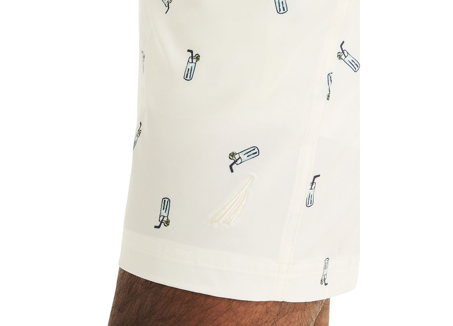 Men's 7" Full Elastic Boxer Liner Swimsuit