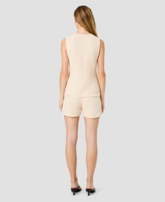 Women's Mozart Crochet Texture V-Neck Vest