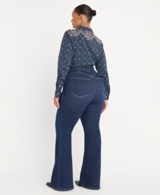 Women's Dolly Joleans Flare Jeans, Regular & Plus Size